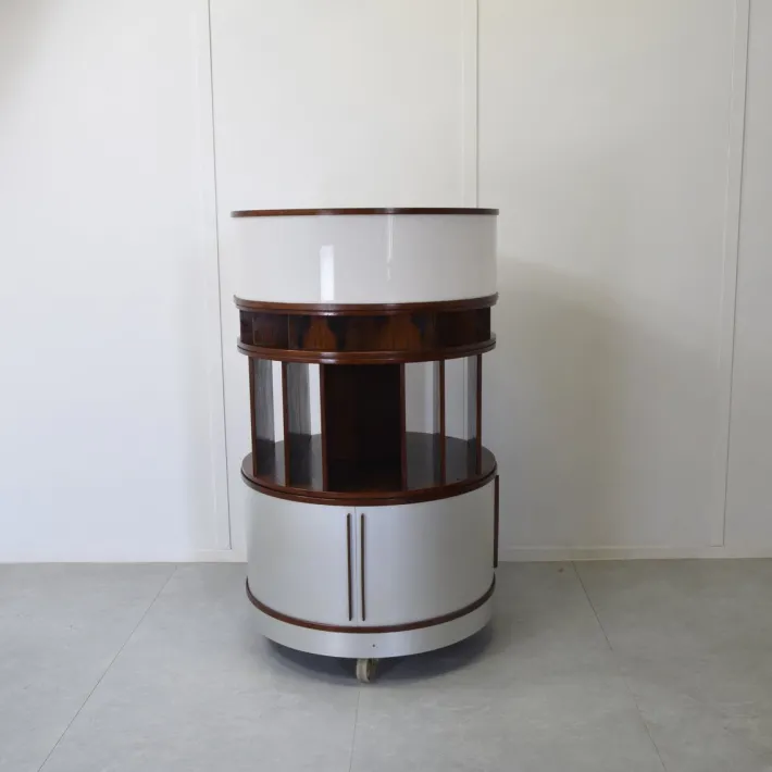 Pamono Combi Center Series Storage Unit with Wooden Frame by Joe Colombo, 1960s Clearance