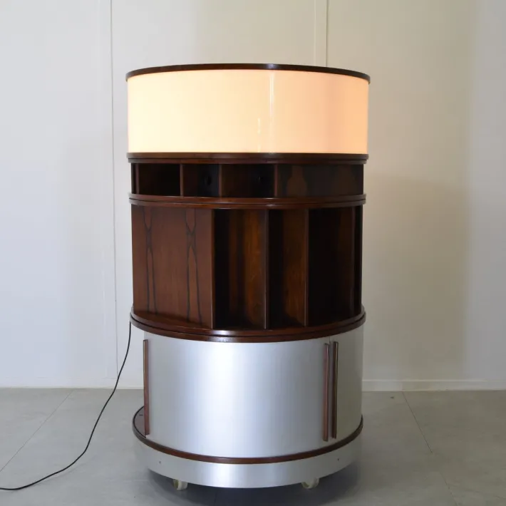 Pamono Combi Center Series Storage Unit with Wooden Frame by Joe Colombo, 1960s Clearance