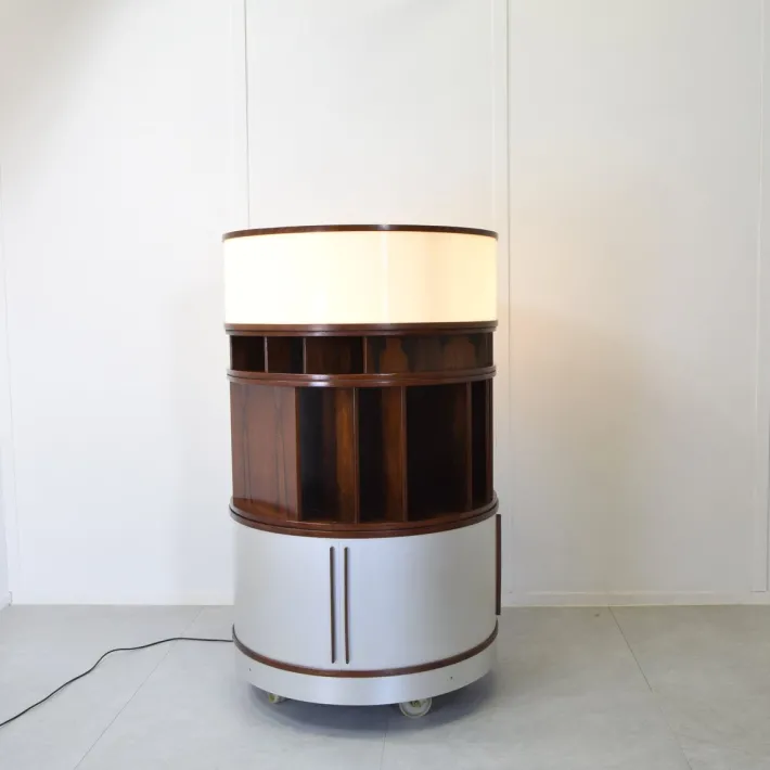 Pamono Combi Center Series Storage Unit with Wooden Frame by Joe Colombo, 1960s Clearance