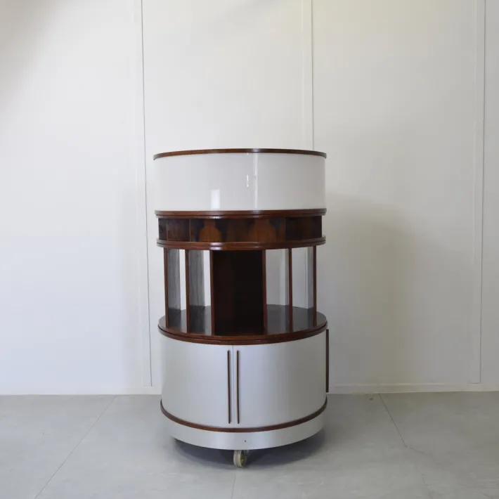 Pamono Combi Center Series Storage Unit with Wooden Frame by Joe Colombo, 1960s Clearance