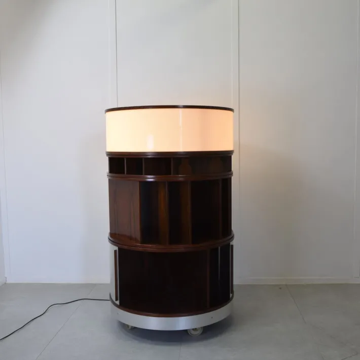 Pamono Combi Center Series Storage Unit with Wooden Frame by Joe Colombo, 1960s Clearance