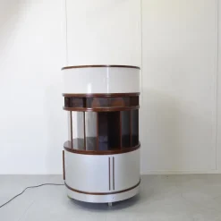 Pamono Combi Center Series Storage Unit with Wooden Frame by Joe Colombo, 1960s Clearance