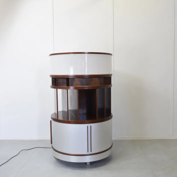 Pamono Combi Center Series Storage Unit with Wooden Frame by Joe Colombo, 1960s Clearance