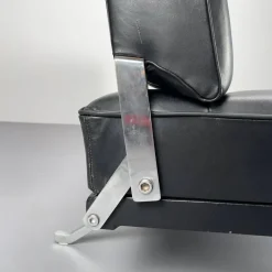 Pamono Constanze Daybed in Black Leather by Johannes Spalt for Wittmann, Vienna, 1960s Hot