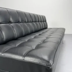 Pamono Constanze Daybed in Black Leather by Johannes Spalt for Wittmann, Vienna, 1960s Hot