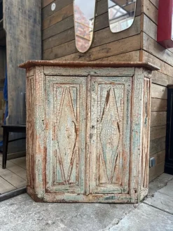 Pamono Corner Cupboard, Early 20th Century Hot