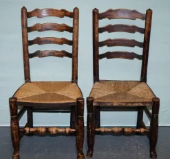 Pamono Country House Dining Chairs in Oak, Set of 4 Discount