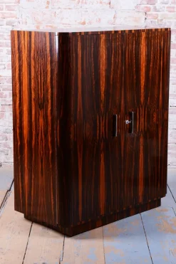 Pamono Czech Bauhaus Wardrobe in Maple and Macassar Ebony, 1920s Discount