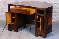 Pamono Czech Cubistic Writing Desk in Oak and Walnut, 1910s Outlet