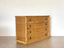 Pamono Dal Vera Bamboo Chest of Drawers, 1970s Outlet