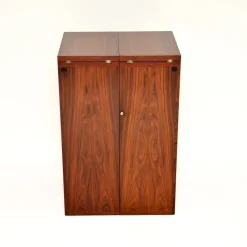 Pamono Danish Captain's Bar attributed to Reno Wahl Iversen for Dyrlund, 1960s Outlet