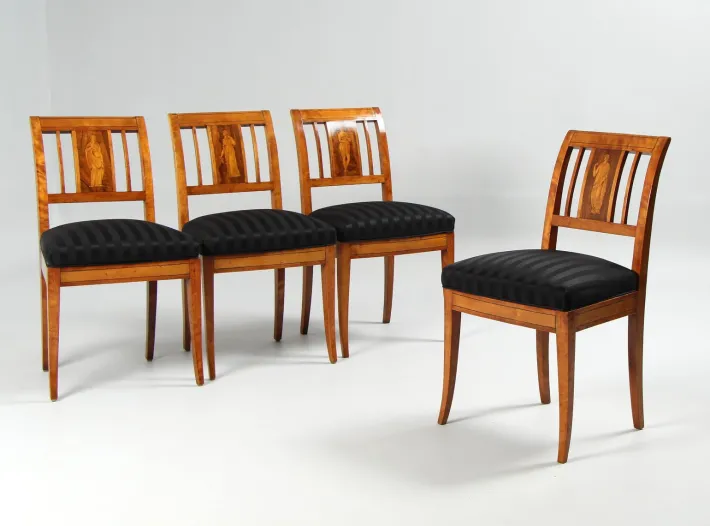 Pamono Danish Empire Chairs, 1820s, Set of 4 Best