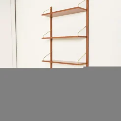 Pamono Danish Home Office Shelving Unit with Desk by Poul Cadovius, 1970s Outlet