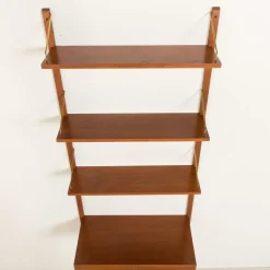 Pamono Danish Home Office Shelving Unit with Desk by Poul Cadovius, 1970s Outlet