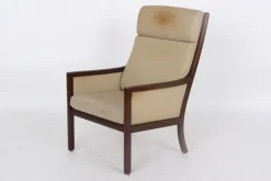 Pamono Danish Mahogany Armchair by Ole Wanscher for Poul Jeppesens Møbelfabrik, 1960s Online
