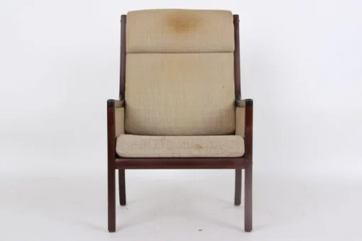 Pamono Danish Mahogany Armchair by Ole Wanscher for Poul Jeppesens Møbelfabrik, 1960s Online
