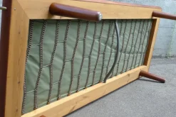 Pamono Danish Model GE-19 Teak Daybed with Brass Rail by Hans J. Wegner for Getama, 1950s Hot