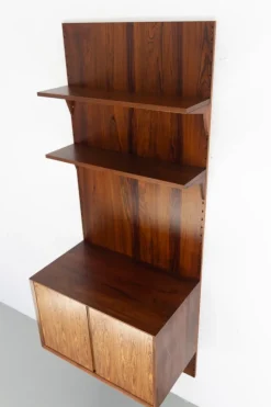 Pamono Danish Modern 1-Bay Walnut Modular Wall Unit by Poul Cadovius for Cado, 1960s Discount