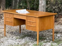 Pamono Danish Oak Desk, 1960s