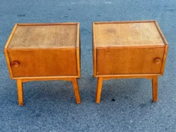 Pamono Danish Oak Nightstands, 1940s, Set of 2