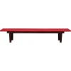 Pamono Danish Red Eco Leather Bench, 1990s Sale