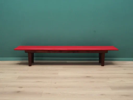 Pamono Danish Red Eco Leather Bench, 1990s Sale