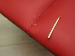 Pamono Danish Red Eco Leather Bench, 1990s Sale