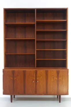 Pamono Danish Rosewood Bookcase with Sideboard by Carlo Jensen for Hundevad, 1960s Clearance