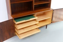 Pamono Danish Rosewood Bookcase with Sideboard by Carlo Jensen for Hundevad, 1960s Clearance