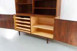 Pamono Danish Rosewood Bookcase with Sideboard by Carlo Jensen for Hundevad, 1960s Clearance