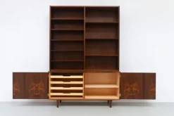 Pamono Danish Rosewood Bookcase with Sideboard by Carlo Jensen for Hundevad, 1960s New
