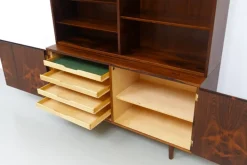 Pamono Danish Rosewood Bookcase with Sideboard by Carlo Jensen for Hundevad, 1960s New