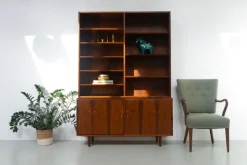 Pamono Danish Rosewood Bookcase with Sideboard by Carlo Jensen for Hundevad, 1960s New