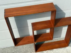Pamono Danish Sculptural Teak Shelf, 1968 Sale