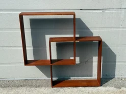 Pamono Danish Sculptural Teak Shelf, 1968 Sale