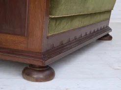 Pamono Danish 2-Seater Sofa in Green Furniture Velour and Oak, 1950s Sale