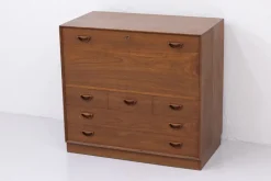 Pamono Danish Secretary Cabinet in Teak by Hvidt and Mølgaard-Nielsen for Søborg Møbelfabrik, 1960s Outlet
