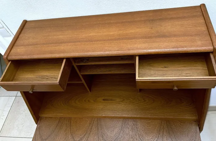 Pamono Danish Secretary in Teak by Bernhard Pedersen & Søn Hot