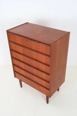 Pamono Danish Tallboy Teak Chest of Drawers from Hanbjerg Møbelfabrik, 1960s Online
