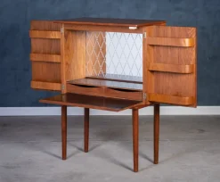 Pamono Danish Teak Bar Cabinet by Carl Hansen & Sønner, 1960s Sale