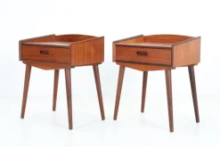 Pamono Danish Teak Bedside Tables by Uhrhøj Møbelfabrik, 1960s, Set of 2 Outlet