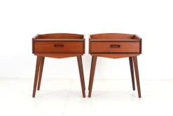 Pamono Danish Teak Bedside Tables by Uhrhøj Møbelfabrik, 1960s, Set of 2 Outlet