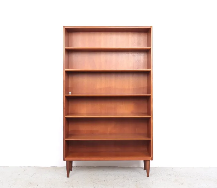 Pamono Danish Teak Bookcase with Adjustable Shelves, 1960s Sale