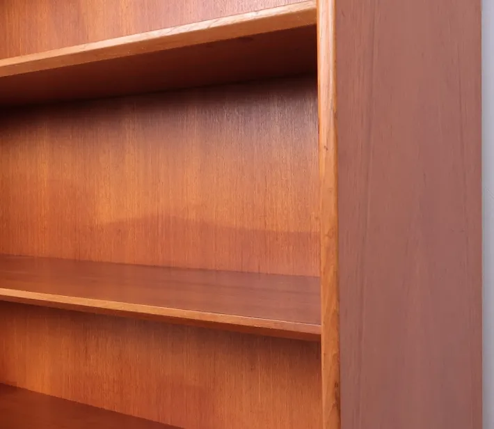 Pamono Danish Teak Bookcase with Adjustable Shelves, 1960s Sale