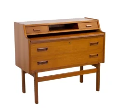 Pamono Danish Teak Bureau by Arne Wahl Iversen for Vinde Mobelfabrik, 1960s New