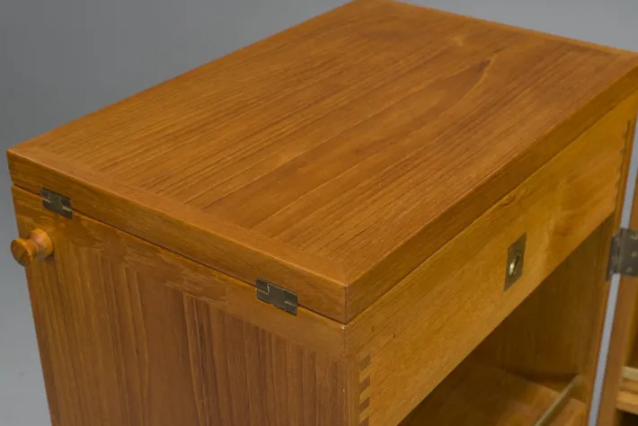 Pamono Danish Teak Captains Bar by Reno Wahl Iversen for Dyrlund, 1960s