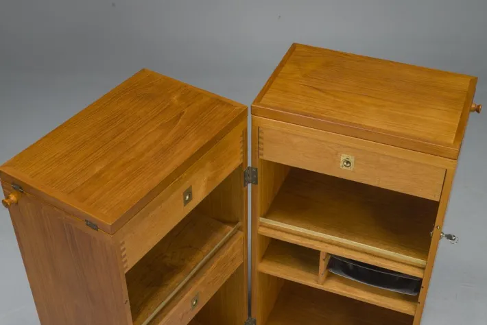 Pamono Danish Teak Captains Bar by Reno Wahl Iversen for Dyrlund, 1960s