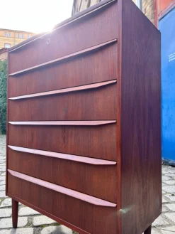 Pamono Danish Teak Chest of Drawers with Lock Discount
