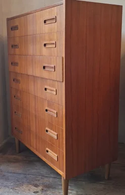 Pamono Danish Teak Chest of Drawers from Borge Dam, 1960s Hot