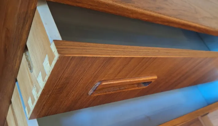 Pamono Danish Teak Chest of Drawers from Borge Dam, 1960s Hot